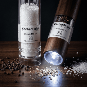 Electric Salt & Pepper Mill Set